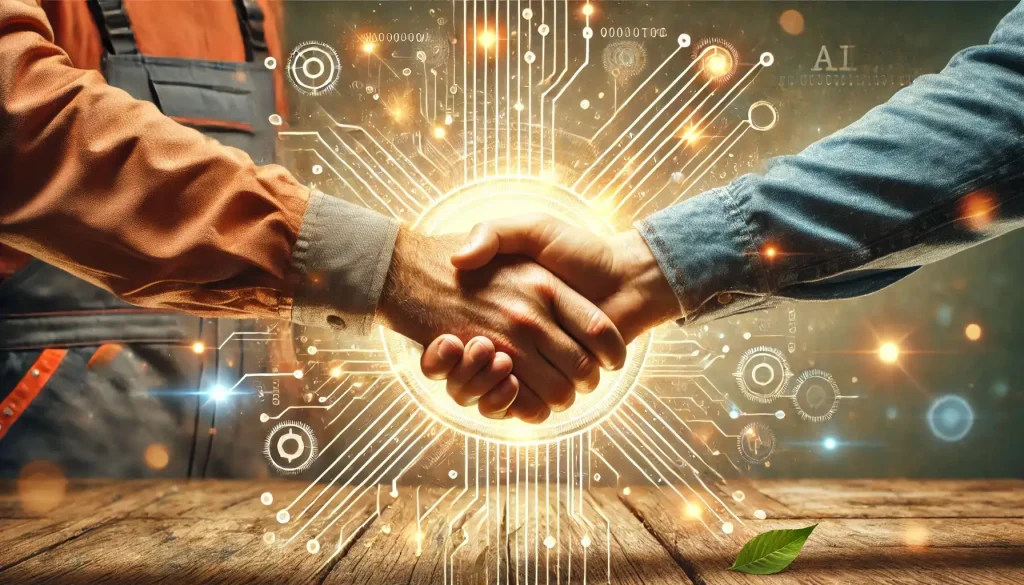 Zwei Menschen reichen sich die Hände. Man sieht nur ab den Ellenbogen bis zur Hand.